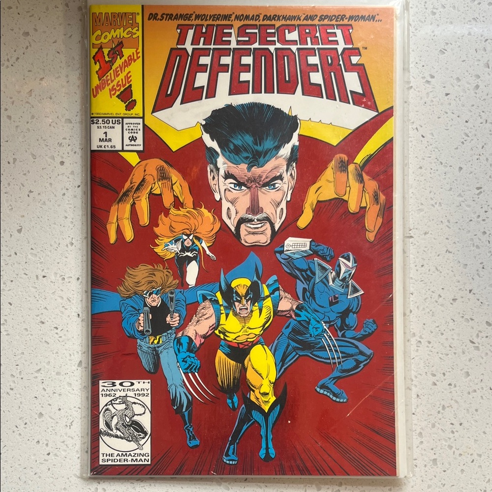 Marvel The Secret Defenders Comic - Red, Yellow, Blue